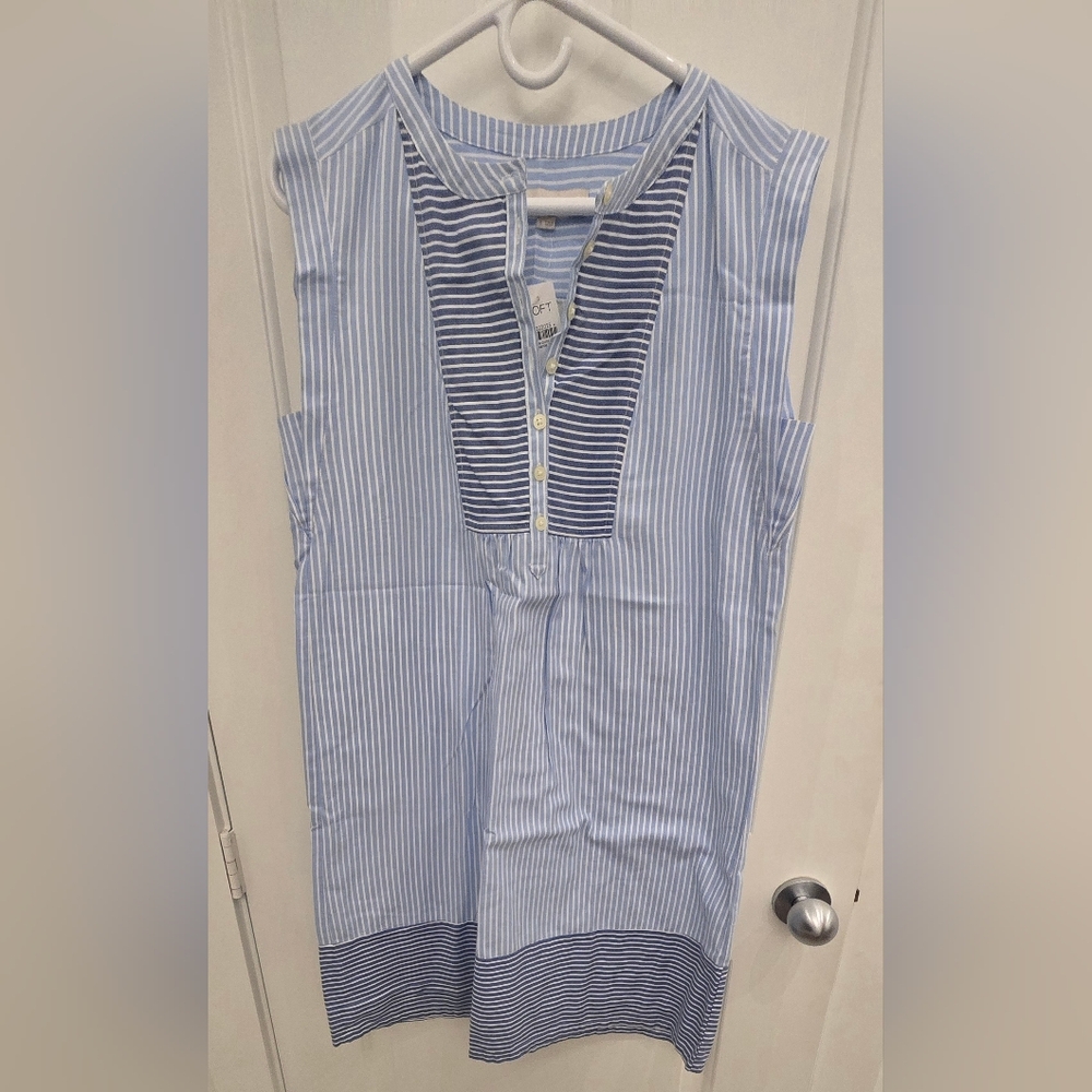 Loft Cotton Dress Size S, NWT